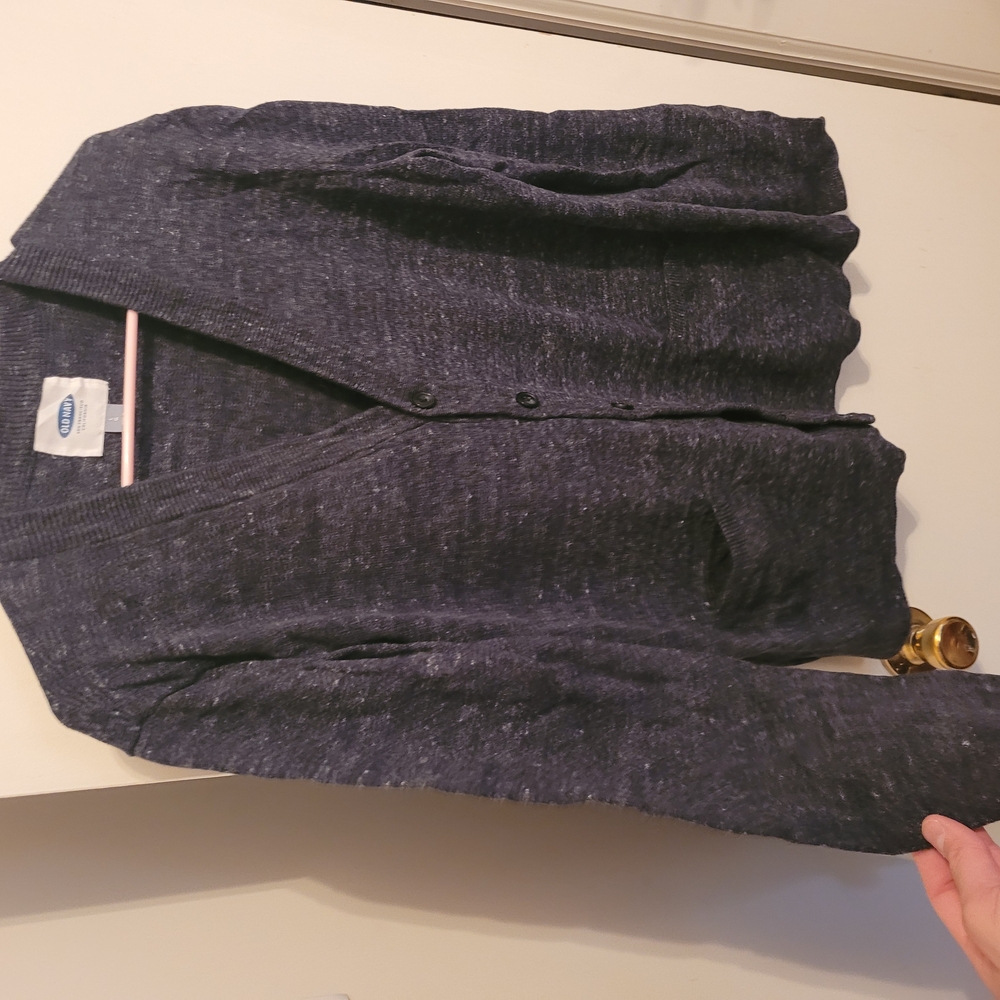 Dark Grey Cardigan Sweater